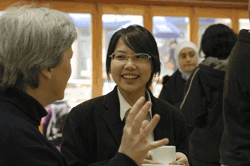 Students talking during Jamboree 2005