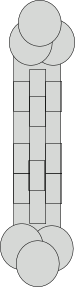 Bone with only aligned cells remaining