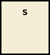 A single, bold, S